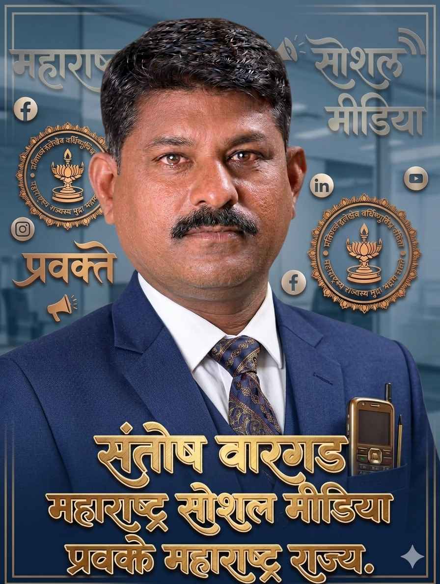 सोलापूर जिल्हा 'महाराष्ट्र सोशल मीडिया'चा भव्य मेळावा लवकरच; जिल्हाभरातील प्रतिनिधींची होणार मांदियाळी . संतोषजी वारगड.