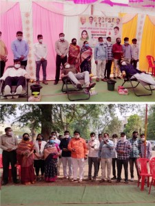 माझ्या महाराष्ट्र साठी मी रक्तदान करणार; सौ.रिता बाविस्कर यांनी केले रक्तदान शिबिराचे आयोजन