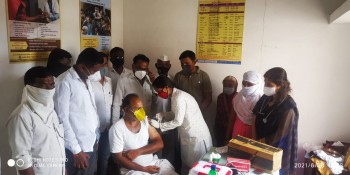 शहाजीनगरात कोरोना लसीकरणास उस्फूर्त प्रतिसाद