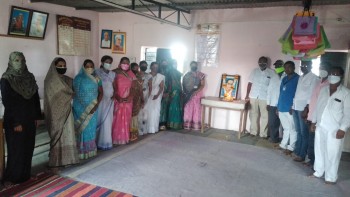 कांदलगाव ग्रामपंचायतीच्या वतीने महामानवाला आदरांजली.